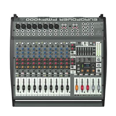 Behringer Europower PMP4000 1600-Watt 16-Channel Powered Mixer with Multi-FX Processor and FBQ Feedback Detection System image 3