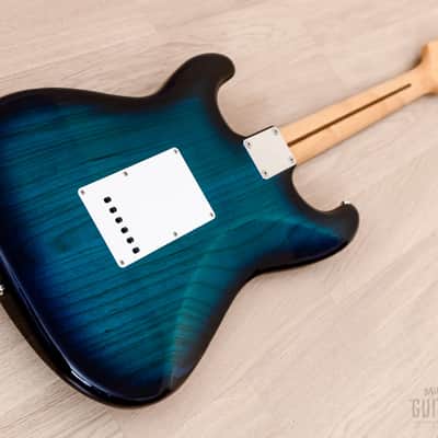 2014 Tokai Goldstar Sound AST-118 S-Style Electric Guitar Ash Body Blue Burst, Japan image 11