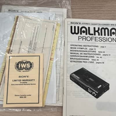 Sony WM-D6 Professional Walkman Portable Cassette Recorder 1984 - 1994 - Black image 7
