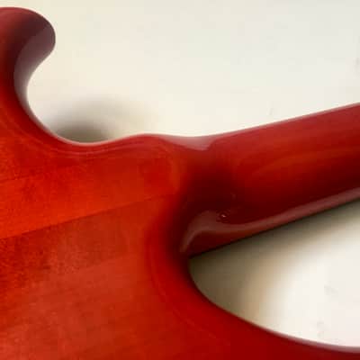Alembic Essence 4-String 1991 Flame Maple / Trans Red image 13