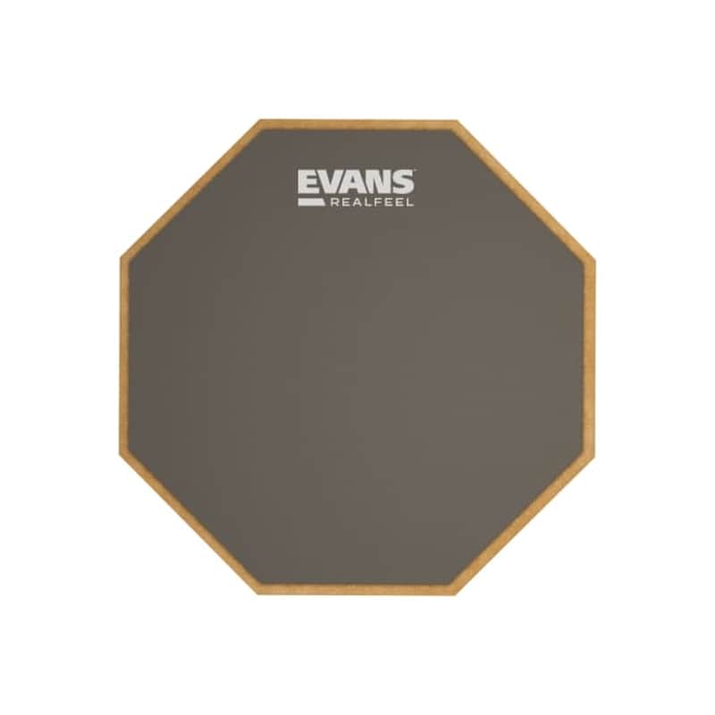 RealFeel by EVANS 2-Sided Practice Drum Pad, 12 Inch image 1