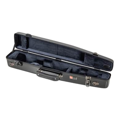 Crossrock Straight One-piece Body Soprano Saxophone Case, Fiberglass Hardshell, Backpack Strap, Black image 5
