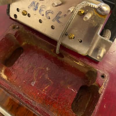 Gibson The Hawk 1996 - Red - VINTAGE - ALL ORIGINAL - Hardshell Case - Headstock/Neck Repair image 18