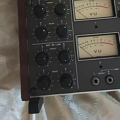TEAC A-3340S 1/4" 4-Track Reel to Reel Tape Recorder 1970s - Silver image 4