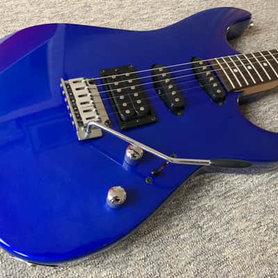 Fender Squier Showmaster Blue electric guitar super strat image 2