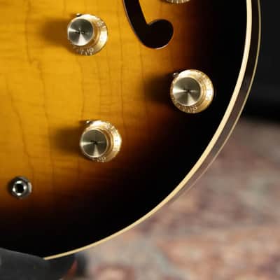 Epiphone Elitist 1965 Casino Hollow Body Electric Guitar - Vintage Sunburst with Hardshell Case - Used image 13