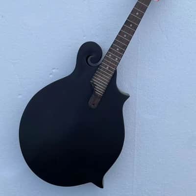 Washburn 8 String Mandolin Project in Black, Solid Spruce Top, Solid Mahogany Body image 1