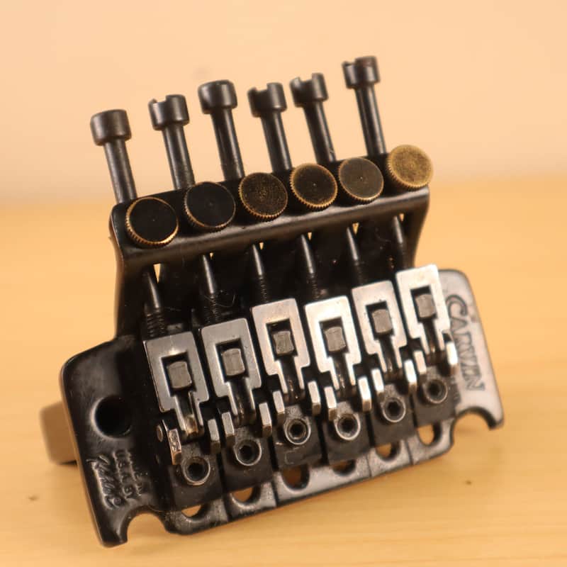 Vintage RARE Carvin Branded Stamped Kahler Steeler Tremolo Black Bridge image 1