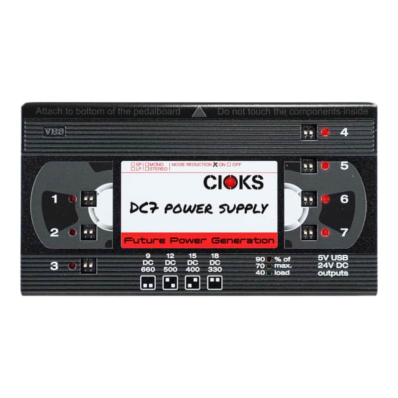 CIOKS DC7 7 Isolated DC Outlets Pedal Power Supply, VHS Tape (Retro Series) image 1