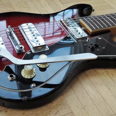 Sakai Mokko (~Teisco/Kawai) EG-2T ~1968 made in Japan - Mosrite style model image 4