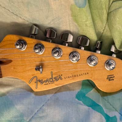 rare 2008 FENDER American Standard Strat Charcoal Frost Metallic image 2