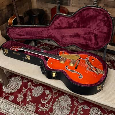 Gretsch G6120TG Players Edition Nashville Hollow Body Orange Stain 2022 w/ String-Thru Bigsby image 15