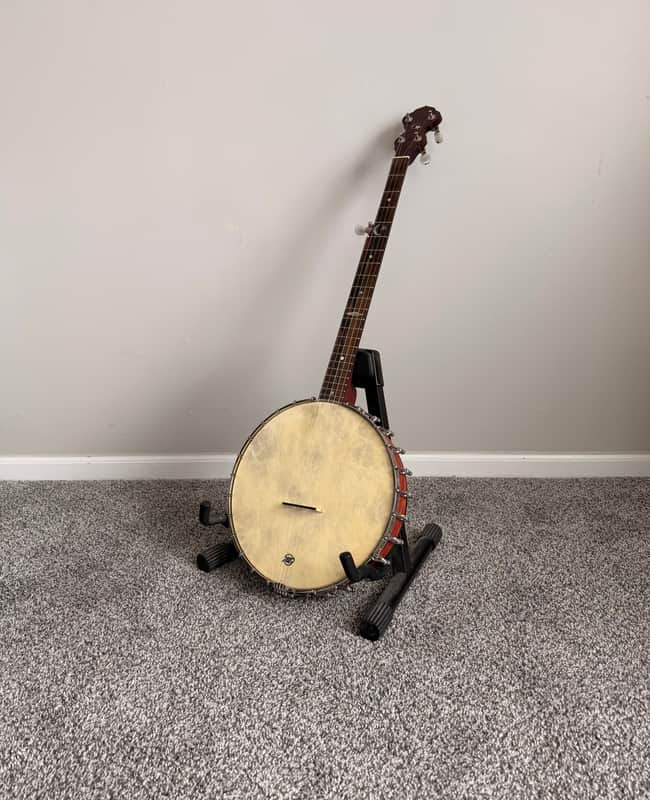1999 Ome Minstrel Jubilee 12” Open-Back Banjo -Mint- Original Case image 1