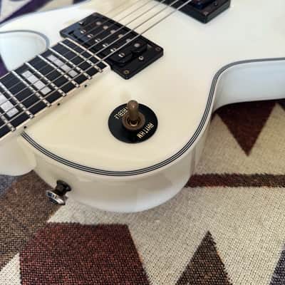 2022 Edwards by ESP E-LPC Les Paul Custom - White image 12