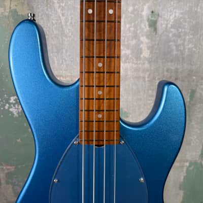 Sadowsky MetroExpress 21-Fret Vintage M Bass Roasted Maple Fingerboard 4-String - Solid Ocean Blue Metallic High Polish image 4