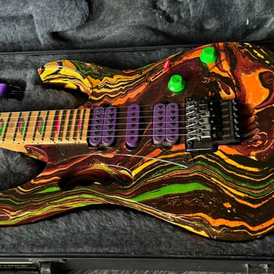 Ibanez JEM77 PMC Purple Multi Color Steve Vai with Case image 2