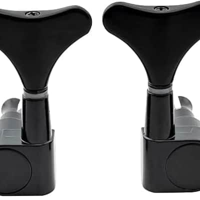 2+2 Sealed Bass Guitar Tuning Pegs Keys 2R2L Machine Head Tuners for Precision Bass and Jazz Bass, Black image 2