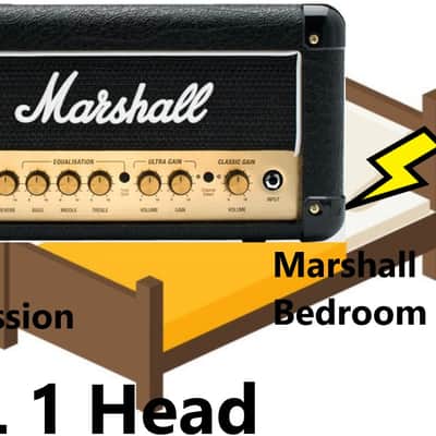 Marshall DSL1HR 2-Channel 1-Watt Guitar Amp Head 2018 - Present - Black image 4