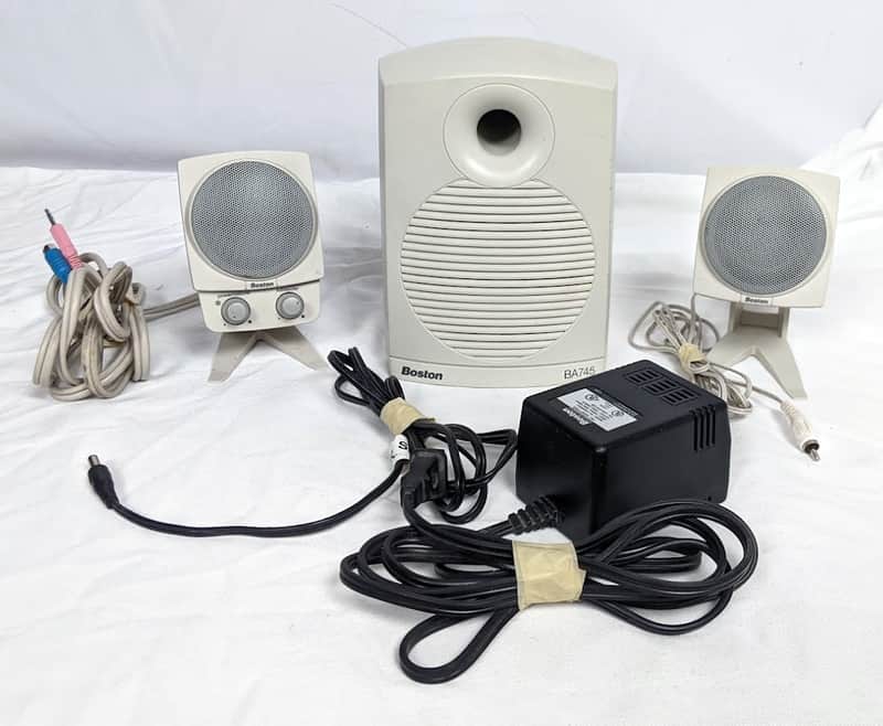 Boston Acoustics BA745 Computer Speaker System w/ Subwoofer and AC Adapter image 1