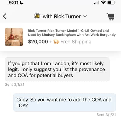 Rick Turner Rick Turner Model 1-C-LB Owned and Used by Lindsey Buckingham with Art Work Burgundy image 14