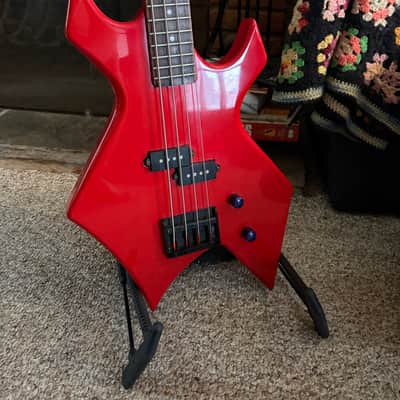 1990s BC Rich Warlock Bass - MIK - Rave Series - Red image 2