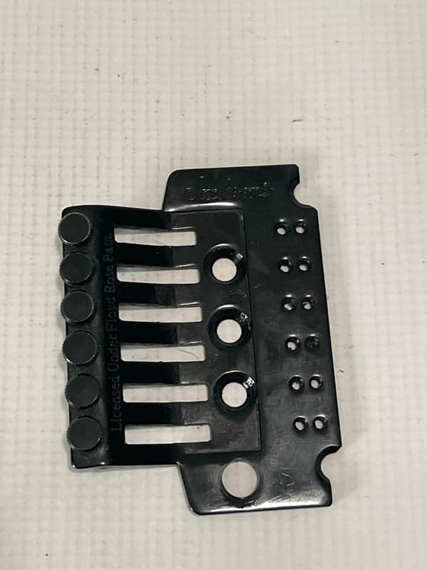 2000's Japan Jackson Licensed JT-580LP Floyd Rose Tremolo Bridge Black Base Plate image 1