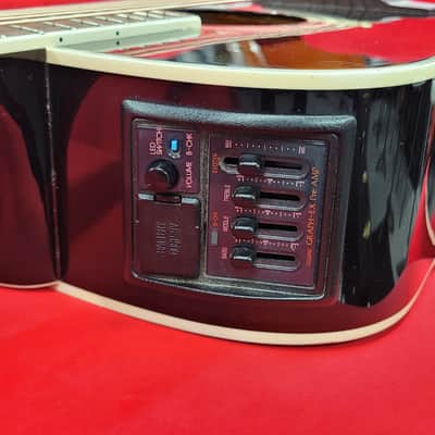 Takamine  EF341CE Acoustic Electric With Case  Black 1999 image 9