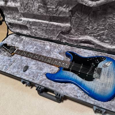 2021 Limited edition Fender American Ultra Stratocaster Denim Burst image 1
