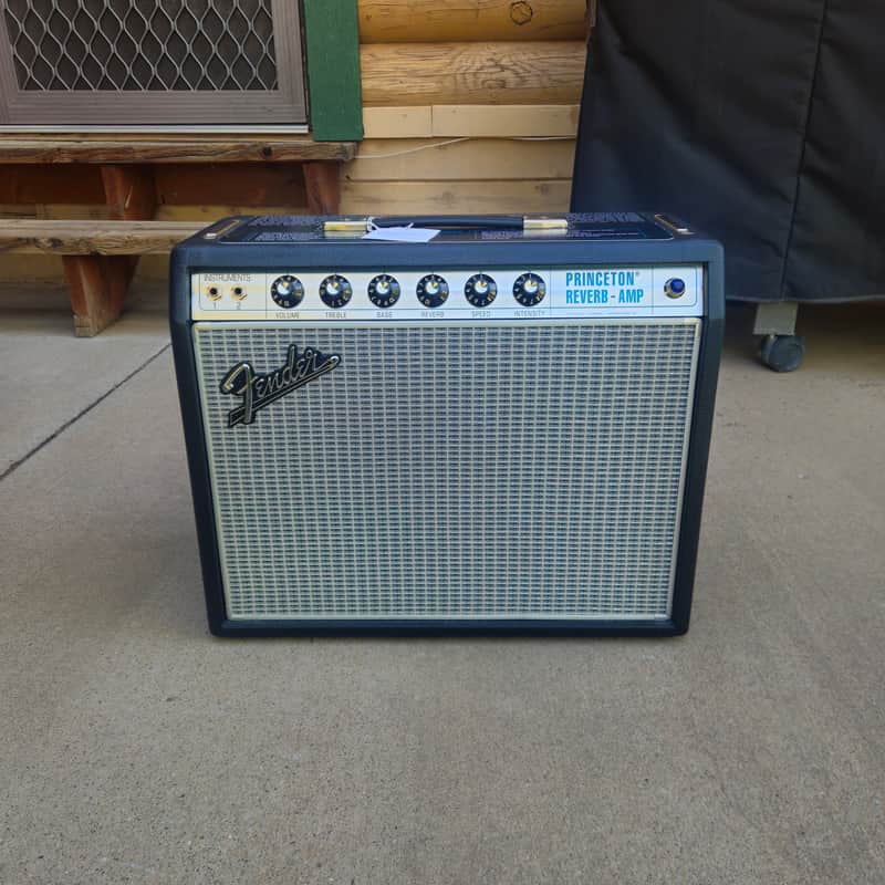 Fender '68 Custom Princeton Reverb-Amp 12-Watt 1x10" Guitar Combo 2013 - Present Black image 1