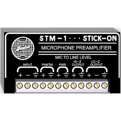 RDL STM-1 Single Channel Microphone Preamplifier Stick-On Design image 1
