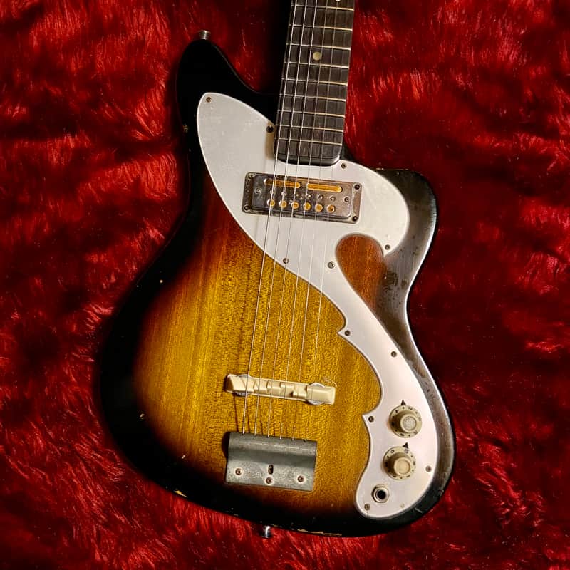 c.1960s Zen-On ES-60 Goldfoil PU MIJ Vintage Guitars “Sunburst