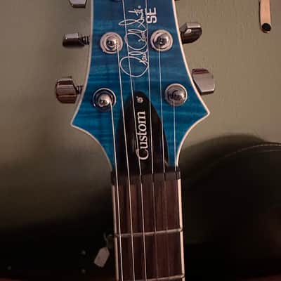 PRS SE Custom 24 Semi-Hollow Piezo 2025 - Lake Blue image 4