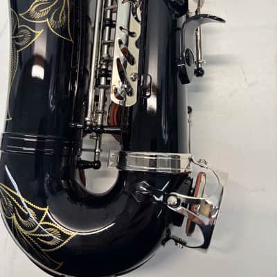 EastRock Black/Golden Alto Saxophone E Flat Sax Full Kit - Black Gold image 6