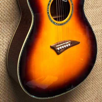 Dean Studio S Deluxe VS (Vintage Sunburst) Acoustic Guitar, Solid Spruce Top, Mahogany, Bag image 3