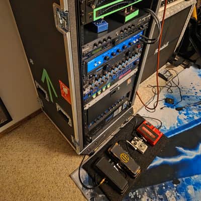 Dimebag Darrell Japan Live Rig (Replica), MXR Flanger Doubler, Furman PQ-4, Aphex 104, Rocktron Silencer, Juice Goose Power Supply, Randall RG100HT, ART Processor, Whirlwind Multi-Selector, Mesa Engineering High Gain Amp Swicther image 3