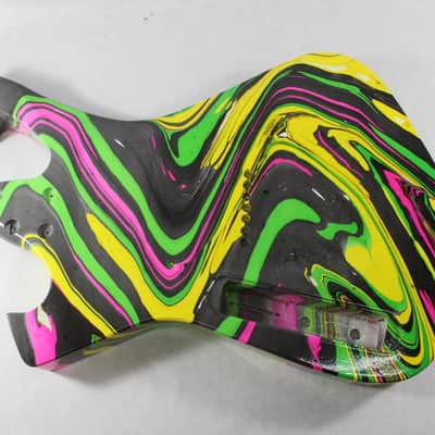 Swirled 7 String Fireman Guitar body Hipshot fits Ibanez RG Necks P711 image 2