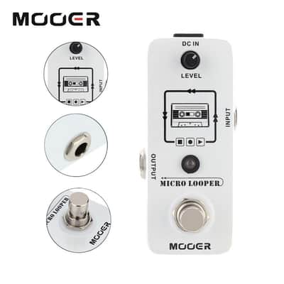 Mooer Micro Looper Guitar Effects Pedal Mini 30min Loop Recording True Bypass image 1