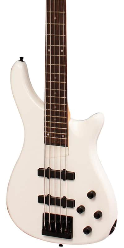 Rogue LX205B-PWH Series III 5-String Bass Pearl White image 1