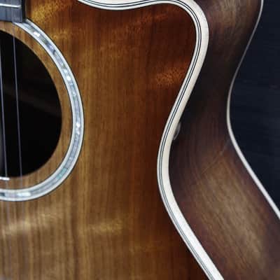 Taylor Custom Grand Auditorium Figured Walnut Acoustic-Electric Guitar | Shaded Edgeburst | ES2 Electronics image 21