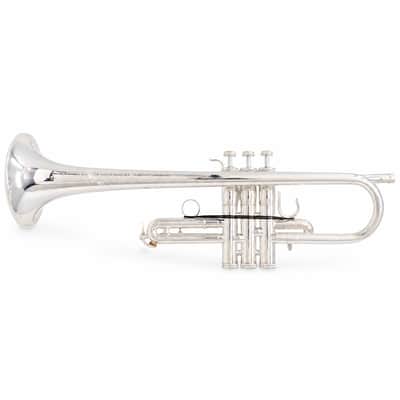 S.E. Shires Q15S Professional Eb/D Trumpet in Silver Plate SN Q8431 image 10