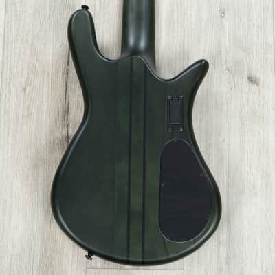 Spector NS Dimension 5 Multi-Scale 5-String Left-Handed Bass, Haunted Moss Matte image 4