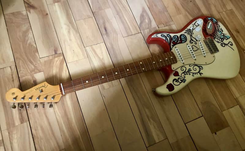 Fender Jimi Hendrix Artist Series Signature Monterey Stratocaster 2017 - 2018 - Monterey Graphic image 1