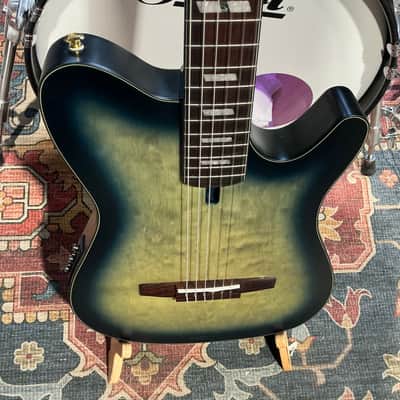 Ibanez FRH20QMNCTL Acoustic/Electric Guitar - Cosmic Blue Sunburst Low Gloss image 6