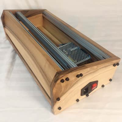 4U Eurorack Case EVA • 84HP • Rails with threaded strips • Walnut / POWERED image 4