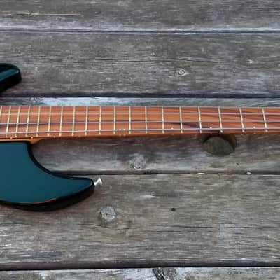 Left Handed Fury Guitars Tornado bass 1990 Dark Green Lefty image 7