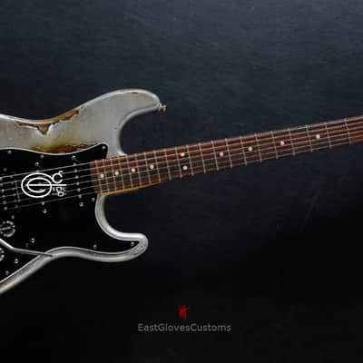 Fender Stratocaster HSS Terminator Metallic Silver Floyd Rose Heavy Relic (RARE) image 15