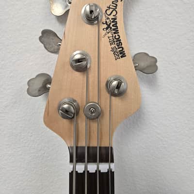Ernie Ball Music Man StingRay 4 HH 3EQ 2015 - 2019 - Vintage Sunburst image 3