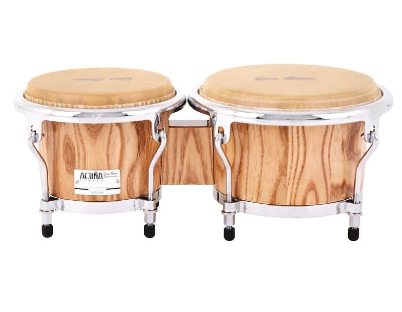 Gon Bops Alex Acuna Bongo Set 7"/8.5" North American Ash Natural Lacquer | NEW Authorized Dealer image 1