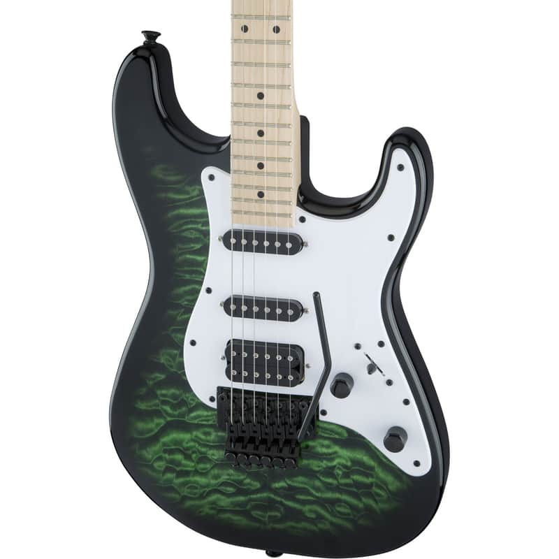 Jackson X Series Signature Adrian Smith SDXQM Electric Guitar, Transparent Green image 1