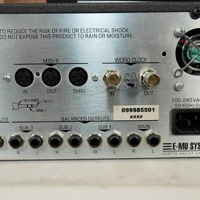 E-MU Systems E6400 Ultra Rackmount 128-Voice Sampler Workstation 1999 - Black image 12